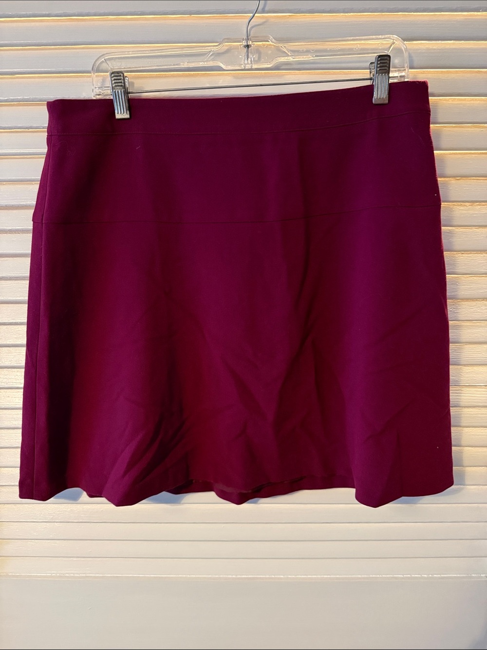 LOFT A-Line Skirt in Plum